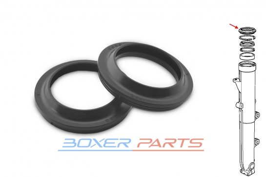 rubber sleeves over fork seal (2 pieces)