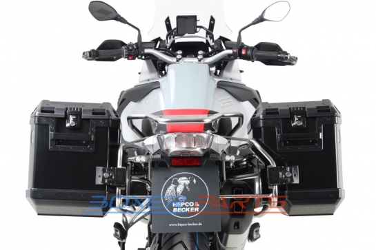xplorer black sideboxes and sidecarrier for BMW R1250GS Aadventure