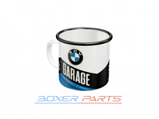 enamel mug for fans - BMW Garage