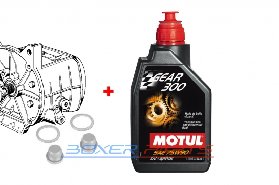 synthetic gearbox oil MOTUL Gear 75W90 1L + gaskets