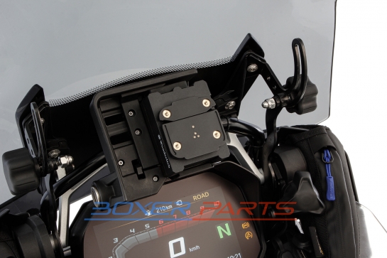 Wunderlich navigation adapter for Garmin and TomTom devices with BMW Navigator preparation - black