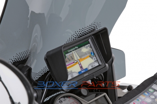 GPS device glare shield for Garmin Zumo 660 and BMW Navigator 4 
