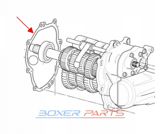gearbox cover gasket for BMW K1300 K1200