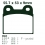 front brake pads for R45 R65 1978-1985 ATE caliper